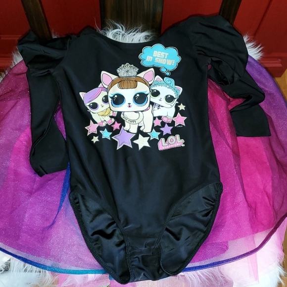 L.O.L. Surprise girls long sleeve leotard & skirt - Picture 9 of 14